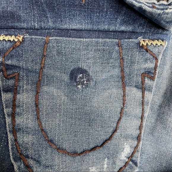 True Religion Bootcut Stone Washed Medium Jeans Size 30 - Picture 6 of 9